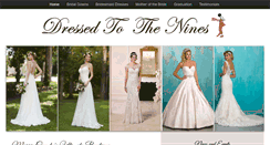 Desktop Screenshot of dressedtotheninesbridal.com